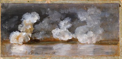 Fumo dai colpi di cannone da Johan Christian Dahl